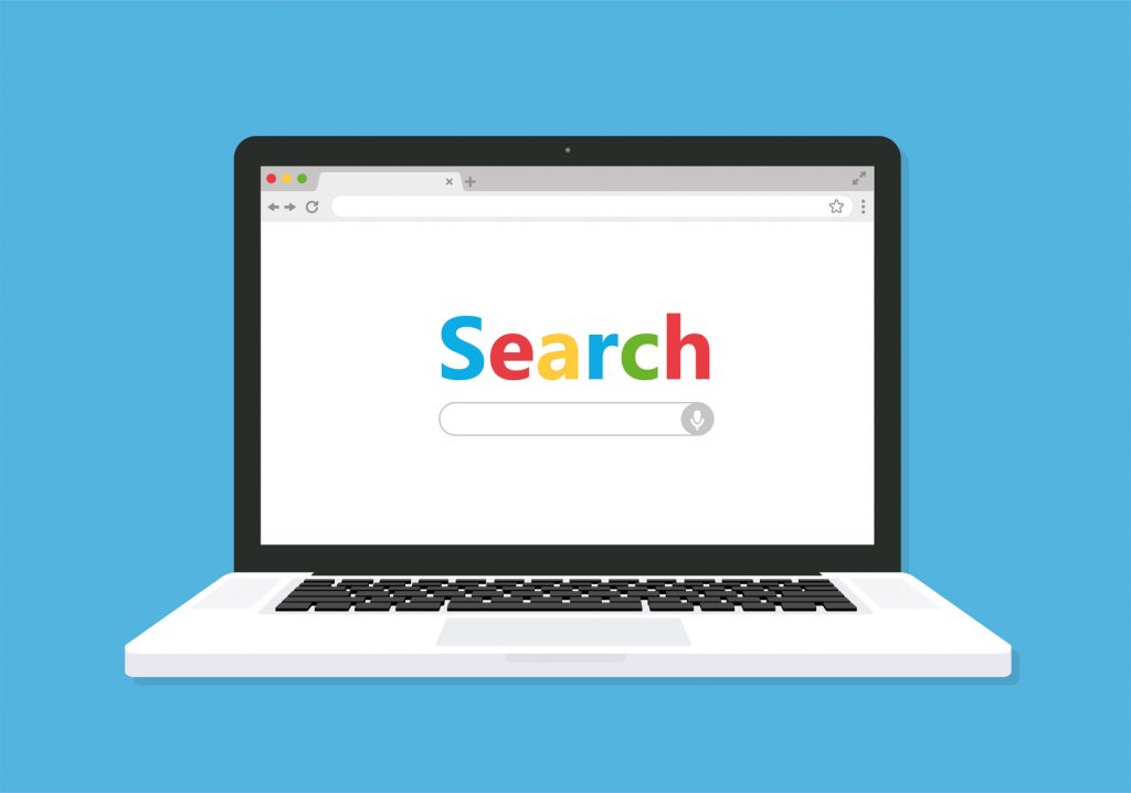 search engine homepage