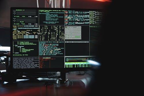 Developer coding for AI in web development project, Professional working on AI in web development solution